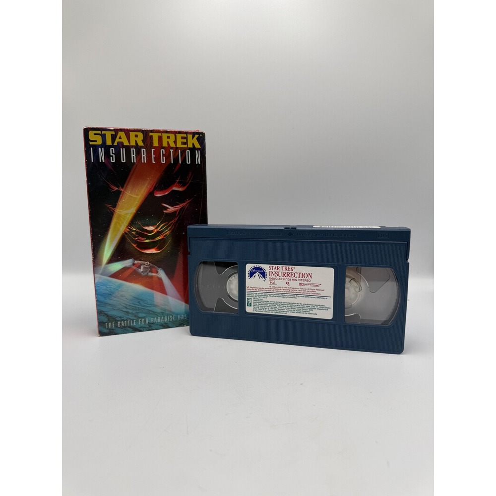Star Trek Insurrection VHS 1999 Paramount Sci-Fi Movie Patrick Stewart 15564